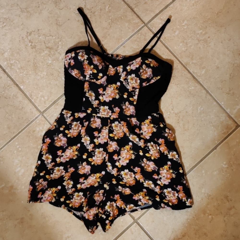 Floral Bustier Romper